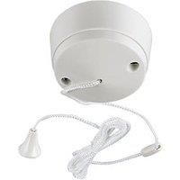MK 6A 1-Way Pull Cord Switch White (17309)