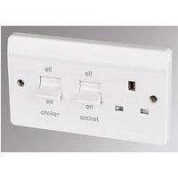 MK Electric K5060 Cooker Control Unit Switchsocket 1-Gang ##BOX PACK##