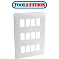 MK Grid Plus Frontplate 12 Gang
