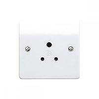 MK K771WHI 5 amp 1-Gang Round-Pin Socket