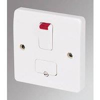 MK Logic Plus K370 WHI 13A Double Pole Switched Connection Unit/w.flex & neon