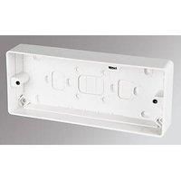 MK K2153WHI 3-Gang 30 mm Surface Box