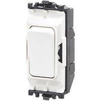 MK Grid Plus K4882WHI 10 Amp Single Pole 2 Way Grid Switch