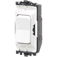 MK Grid Plus K4900WHI 10 Amp Retractive Switch Module