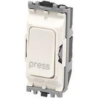 MK Grid Plus 10A Switch Module 2 Way Retractive SP 'press'