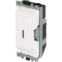 MK Grid Plus - K4898 WHI - 20A Two Way Key Switch Module