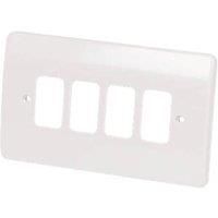 MK Electric Logic Plus 4 Module Grid Plus Front Plate