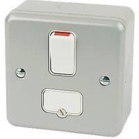 MK Metalclad Plus K0942 ALM 13 amp Double-Pole Switched Connection Unit , Grey