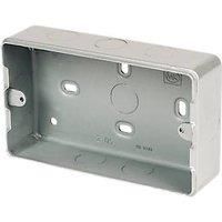 MK Grid Metal Surface Back Box 34 Gang