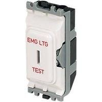 MK K4898ELWHI 20A SP 2Way SEC Key Switch for Emergency Lights withe Testing Key