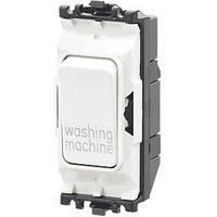 MK Electric Edge 20 Amp DP 1 Way Printed Switch Module for Washing Machine