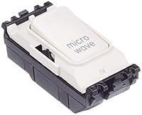 MK Electric Edge 20 Amp DP 1 Way Printed Switch Module for Microwave