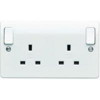 MK K2746 13 amp Outboard Switched Double Socket ideal for infirm and partially s