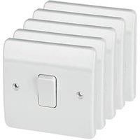 MK K4871 10amp Single Pole 2 Way Light Switch Logic Plus White - x 5  New In Box