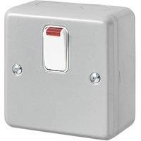 MK Metalclad Plus 20A 1-Gang DP Metal Clad Control Switch with Neon with White Inserts (851JR)