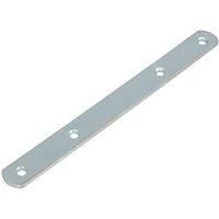 Hafele Door Panel Connecting Plates Zinc-Plated 192mm x 19mm x 3mm 2 Pack (9097P)