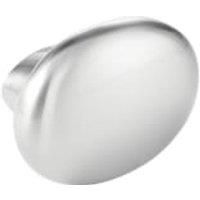 Wickes Piera Oval Knob Handle - Stainless Steel Effect