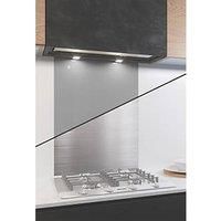 AluSplash Splashback Space Silver/Brushed Steel