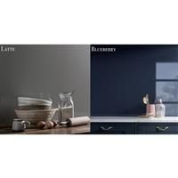 AluSplash Double-Sided Splashback 3050 x 610mm Latte / Blueberry in Latte/Blueberry Aluminium