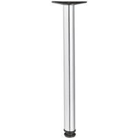 Hafele Adjustable Table Leg 710mm (4 Pack) in Chrome Plastic