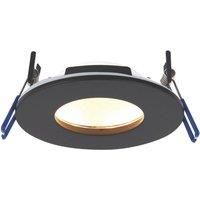 Saxby Orbitalpro 4CCT 9W Recessed Downlight Matt Black Paint IP65
