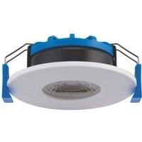Saxby Shieldslim IP65 7W Recessed Downlight Matt White Paint IP65