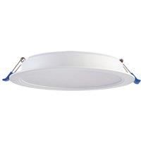 Saxby 103837 Circo Tri Colour 18w LED Downlight, non dimmable, IP20, switchable