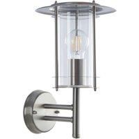 Endon 60W E27 4478182 Modern Polished Stainless Steel PC IP44 Outdoor Wall Light