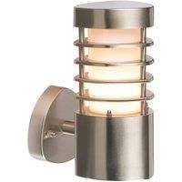 Saxby Bliss 9.2W Brushed Stainless Steel Outdoor Garden IP44 LED Wall Light