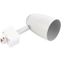 Saxby Monte 50W Gloss White Mains Voltage GU10 Halogen Track Head Spot Light