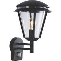 Saxby Inova 60W Matt Black Stainless Steel Modern Outdoor Garden IP44 Wall Light