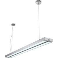 Saxby Borde 26W Silver Twin Aluminium Cool White Commercial Pendant LED Module Ceiling Light