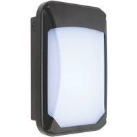 Saxby 77914 Lucca Mini Black IP65 Outdoor 17W Cool White LED Bulkhead