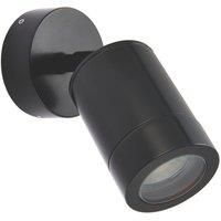 SAXBY Odyssey 35W GU10 Outdoor Garden Porch Wall Light Steel/ Black/ White IP65