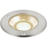 Saxby Hoxton Outdoor Integrated LED Recessed Downlight Brushed Stainless Steel, IP67