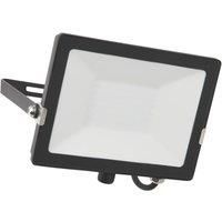 Saxby 91863 Salde Matt Black IP65 Outdoor 50W Cool White LED Floodlight