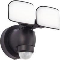 Saxby Omega Battery Black Abs Plastic & Frosted Polycarbonate Security Light