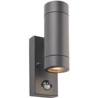 PIR Motion Sensor LED Wall Light GU10 Waterproof Security Garden Lights - IP44