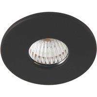 Saxby Lalo Round LED Downlight Matt Black 4W 200lm (261VX)