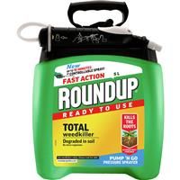 Roundup Fast Action Weedkiller Pump 'N Go Ready To Use Spray, 5 L