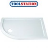 Resinlite Low Profile Quadrant Shower Tray Left Hand Offset 1000 x 800mm