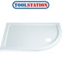 Resinlite Low Profile Quadrant Shower Tray Right Hand Offset 1200 x 800mm
