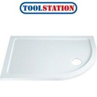 Resinlite Low Profile Quadrant Shower Tray Right Hand Offset 1200 x 900mm