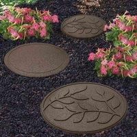 Primeur 45cm Stepping Stone Leaf Design - Earth (x1)