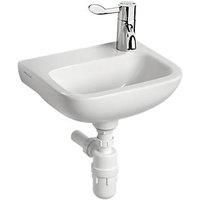 Armitage Shanks Contour 21 Hand Rinse Washbasin RH 1 Tap Hole 370mm (808JY)