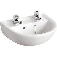 Armitage Shanks Sandringham 21 Wall Hung Basin 450mm Wide 2 Tap Hole