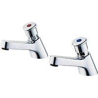 Armitage Shanks S0672AA Sandringham 21 Self Closing Pillar Taps (Pair)