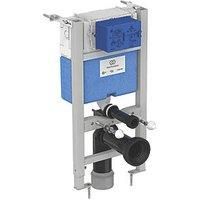 Ideal Standard ProSys Pneumatic Wall Hung Toilet Frame and Cistern, 820mm Height, 150mm Depth, Front or top Flush Operation, R031267, Blue/Grey/White