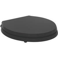 Ideal Standard Waverley Black Top fix Standard close Toilet seat
