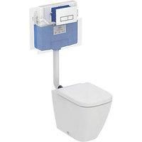 Ideal Standard i.life B Back-to-Wall WC & Concealed Cistern Dual-Flush 6/4Ltr (196KC)